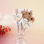 Personalisierte Let Love Sparkle Herzform Kraftpapier Wunderkerze Tag mit Namen und Datum Jahrestag Hochzeit senden weg Party Dekor Geschenk für Paar