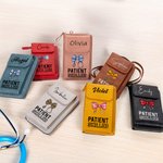 Personalisierte Bogen Stethoskop Leder Crossbody Bag Brieftasche mit Namen und Kartenschlitze Geburtstag Anerkennung Geschenk für Ärzte Krankenschwestern medizinisches Personal