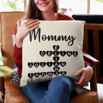 Gepersonaliseerde Grandkids Make Life More Grand Kruiswoordraadsel Zacht Kussenovertrek met Namen Moederdag Vaderdag Cadeau voor Mama Grootouders