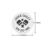 Personalisierte Pickleball Paddel Metall Namensschild Sportgeräte Zubehör Geburtstag Geschenk für Pickleball Spieler Sportliebhaber