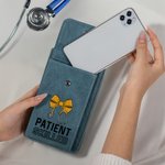 Personalisierte Bogen Stethoskop Leder Crossbody Bag Brieftasche mit Namen und Kartenschlitze Geburtstag Anerkennung Geschenk für Ärzte Krankenschwestern medizinisches Personal