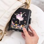 Personalised Birth Flower Tutu Fairy Ballet Girl Bobby Pin Case Hair Accessories Organizer with Name Birthday Team Gift for Ballerina Ballet Lover