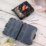 Personalised Birth Flower Tutu Fairy Ballet Girl Bobby Pin Case Hair Accessories Organizer with Name Birthday Team Gift for Ballerina Ballet Lover