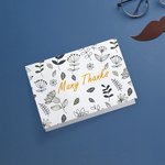 Many Thanks Blumen und Blätter Vatertag Dankeskarte