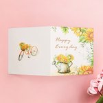 Biglietto d'auguri con girasole Happy Everyday