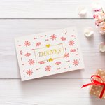 THANKS Dankeschön Karte