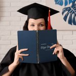 Personalised Class of 2025 Graduation Guest Book with Name and School Name Graduation Party Gift for Graduates