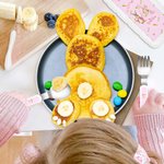 Personalized Happy Easter Cute Bunny Floral Initial Name Kid’s Fork Spoon Knife 3 Pcs Cutlery Set with Case Easter Birthday Gift for Boys Girls
