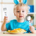 Personalized Happy Easter Cute Bunny Floral Initial Name Kid’s Fork Spoon Knife 3 Pcs Cutlery Set with Case Easter Birthday Gift for Boys Girls