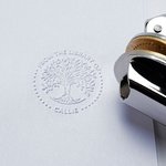Personalised From The Library of Tree of Life Embosser Stamp Hand Held Embosser Set with Text Birthday Reading Gift for Book Lovers Bookworms