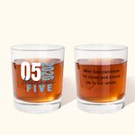 Gepersonaliseerd Tijdloos Verjaardag 10oz Old Fashioned Rocks Whiskeyglas met Naam Jaar Leeftijd Barware Verjaardagsgeschenk voor Liefhebbers van Dranken