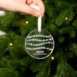 Personlig The Eras Tour 2025 Fan Ornament med låttitlar Datum Julgransdekor Konsert Keepsake Present för musikälskare