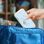 Personalized Happy Easter Cute Bunny Floral Initial Name Kid’s Fork Spoon Knife 3 Pcs Cutlery Set with Case Easter Birthday Gift for Boys Girls