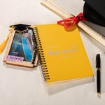 Personalised Class of 2025 Graduation Guest Book with Name and School Name Graduation Party Gift for Graduates