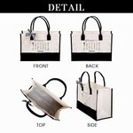 Personalisierte Gott sagt, du bist Blume Bibelvers große Leinwand Tasche mit Namen Tote Bag positive Bestätigung religiöses Geschenk für Christen