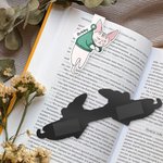 Marque-page magnétique personnalisé en forme de chat avec nom Cadeau d'anniversaire amusant pour amoureux des livres Bookworm