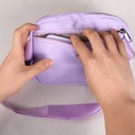 Personalized Cartoon Cheerleader Name Waterproof Crossbody Waist Bag with Adjustable Strap Birthday Gift for Women Girls