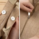 Personalizado de dibujos animados de moda Chica Piedra de nacimiento Bolsa de yute con nombre Accesorios de viaje Regalo de cumpleaños para las mujeres