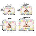 Personalised Quirky Easter Bunny Biscuit Tin Storage Box with Name Birthday Easter Party Gift for Kids