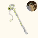 Personalized Luminous Staff Beads Bookmark with Name Birthday Fantasy Gift for Book Lovers