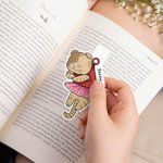 Marque-page magnétique personnalisé en forme de chat avec nom Cadeau d'anniversaire amusant pour amoureux des livres Bookworm