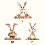 Personalised Quirky Easter Bunny Biscuit Tin Storage Box with Name Birthday Easter Party Gift for Kids