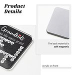 Personalized Heart Crosswords Scrabble Puzzle Acrylic Fridge Magnet with 2-20 Names Mother's Day Birthday Gift for Mom Grandma