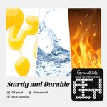 Personalized Heart Crosswords Scrabble Puzzle Acrylic Fridge Magnet with 2-20 Names Mother's Day Birthday Gift for Mom Grandma