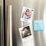 Personalized Heart Crosswords Scrabble Puzzle Acrylic Fridge Magnet with 2-20 Names Mother's Day Birthday Gift for Mom Grandma