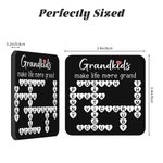 Personalized Heart Crosswords Scrabble Puzzle Acrylic Fridge Magnet with 2-20 Names Mother's Day Birthday Gift for Mom Grandma