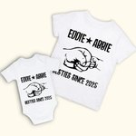 T-shirt Onesie Assortis Vêtement en Coton Personnalisé avec Poings de Père et Bébé Cadeau de Fête des Pères pour Nouveau Papa Nouveau-né