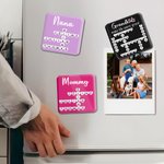 Personalized Heart Crosswords Scrabble Puzzle Acrylic Fridge Magnet with 2-20 Names Mother's Day Birthday Gift for Mom Grandma