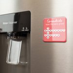 Personalized Heart Crosswords Scrabble Puzzle Acrylic Fridge Magnet with 2-20 Names Mother's Day Birthday Gift for Mom Grandma