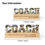 Personalized Coach Design 13 Photos Collage LED Night Light with Wooden Base Home Decor Birthday Retirement Team Appreciation Gift for Coach