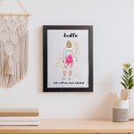 Póster personalizado de jugadora de voleibol con nombre y número Decoración del hogar Regalo de cumpleaños para niñas