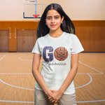 Sweatshirt à Col Rond Personnalisé avec Balle Lettre Pailletés et Nom Cadeau Jour de Match pour Amateur Sport de Balle