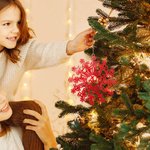 Personalized Multi-color Acrylic Snowflake 1-12 Names Ornament 2025 Christmas Tree Decor Party Favor Gift for Friends Family