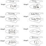 Couteaux de Gâteau Personnalisés avec Initiales Noms Date Gravés Set de 2 Cadeau Cérémonie de Mariage pour Couple Mariés