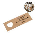 Étiquette Personnalisée avec Texte Nom et Date Remerciement pour le Partage de Notre Joie Décoration de Table Cadeau Mariage pour Couple