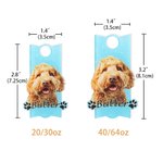 Personalisierte Haustier-Porträt Name Tag Topper für 30oz 40oz Stanley Becher Memorial Geschenk für Hund Katze Liebhaber