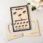 Personalisierte erste Mama jetzt Oma Bär Mama hölzerne Plaque Frame Zeichen mit Kindernamen und Stand Home Decor Muttertag Weihnachtsgeschenk für Oma Mama