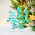 Personalized Multi-color Acrylic Snowflake 1-12 Names Ornament 2025 Christmas Tree Decor Party Favor Gift for Friends Family