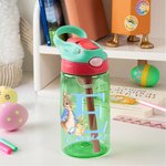 Borraccia da 475ml personalizzata con design del coniglio Peter Rabbit nome e iniziale con cannuccia regalo di compleanno di Pasqua per bambini