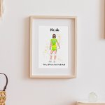Póster personalizado de jugadora de voleibol con nombre y número Decoración del hogar Regalo de cumpleaños para niñas