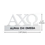 Personlig Sorority Grekisk Bokstav 3D Metall Bilmärke Emblem Födelsedag Fordonsinredning Present till vänner Flickor Bilägare | Callie × Affinity Licensing