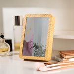 Gepersonaliseerd Music Player Design Spiegelfotolijst met naam en veranderende kleur LED Valentijnsdag Verjaardagscadeau voor echtparen Familie