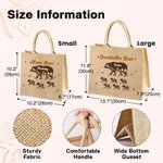 Bolsa de Yute Personalizada con Título y 1-12 Nombres para el Día de la Madre Regalo de Cumpleaños para Mamá Abuela