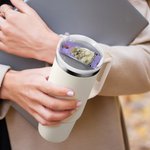 Personalisierte Haustier-Porträt Name Tag Topper für 30oz 40oz Stanley Becher Memorial Geschenk für Hund Katze Liebhaber