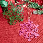 Personalized Multi-color Acrylic Snowflake 1-12 Names Ornament 2025 Christmas Tree Decor Party Favor Gift for Friends Family