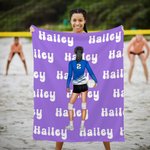 Personalisierte Multicolor Cartoon Volleyball Mädchen weiche Decke mit Namen und Nummer Home Decor Game Day Geburtstag Geschenk für Volleyball-Liebhaber Frauen werfen
